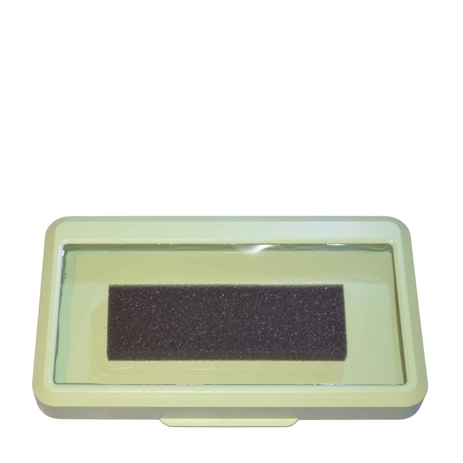 Green Phone holder empty showing the foam inside