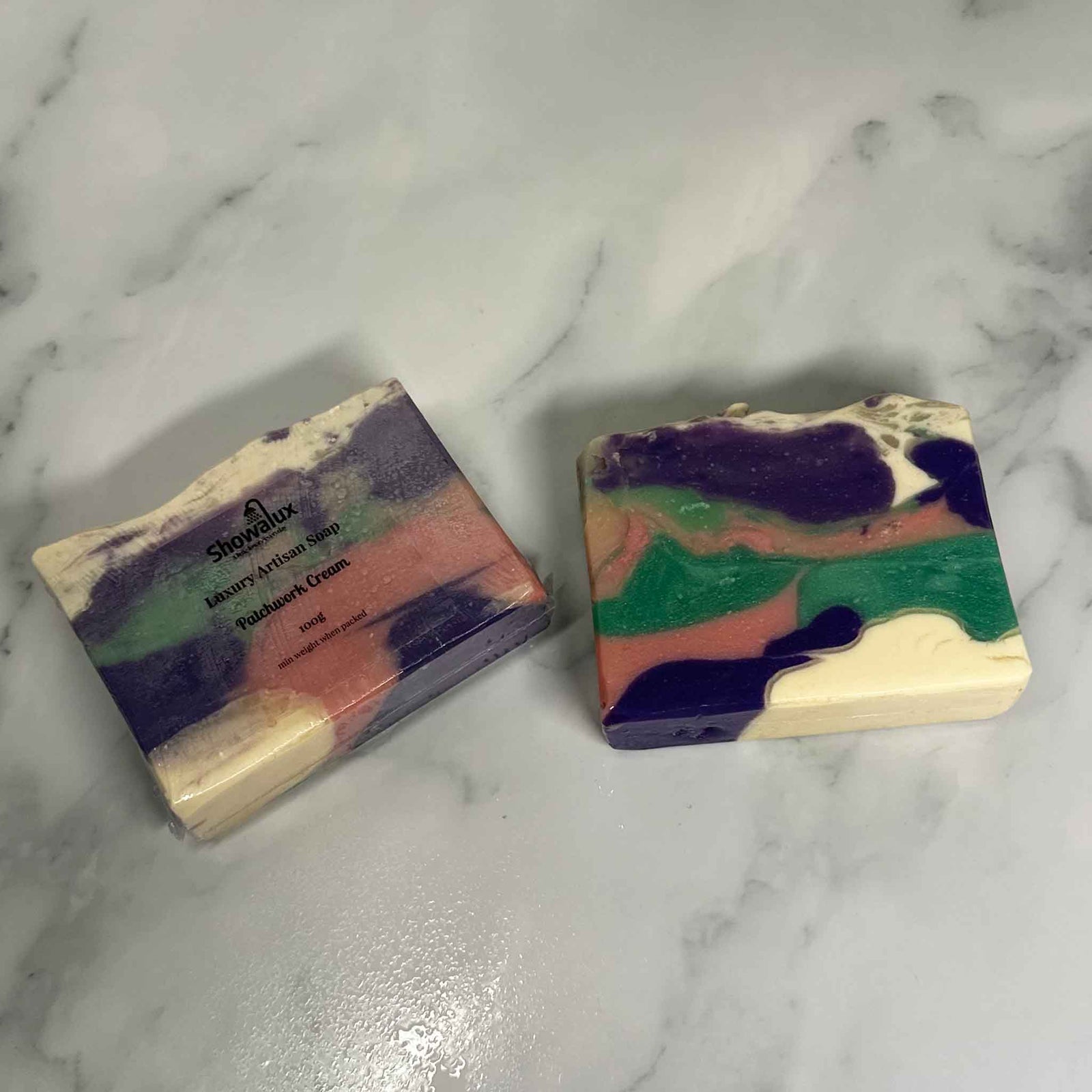 Patchwork Cream-Triple butter and coconut cream soap (v)