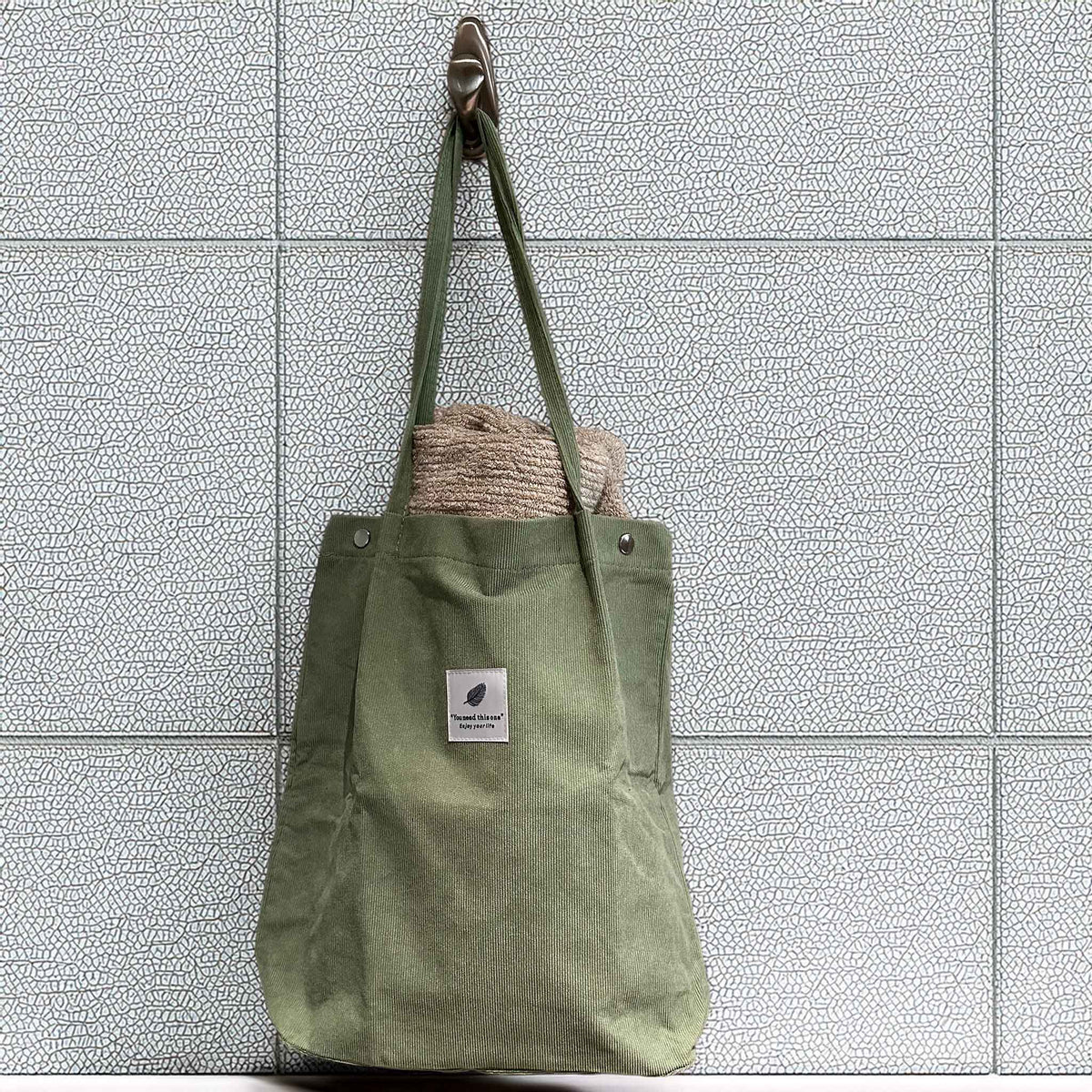 Corduroy Tote Bag