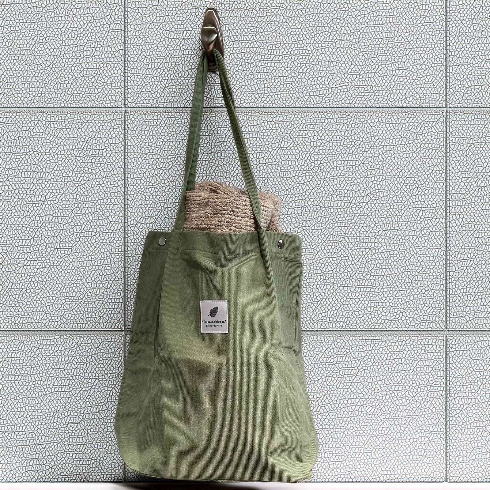 Corduroy Tote Bag